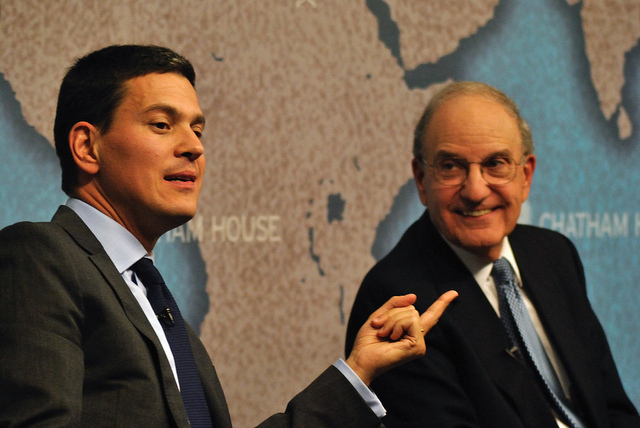 David Miliband MP and Senator George Mitchell