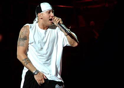 EMINEM rapping