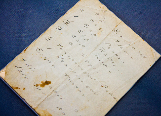 Emily Dickinson's handwritten coconut cake recipe, Emily Dickinson at Poets House