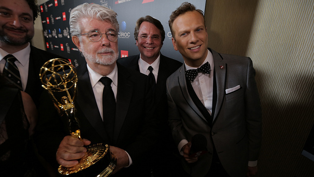 George Lucas and his new Emmy