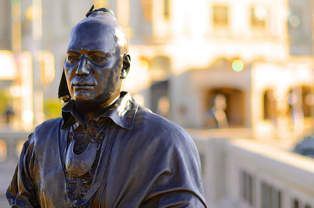 Morning rising on the Valiants Memorials: Thayendanegea (Joseph Brant)