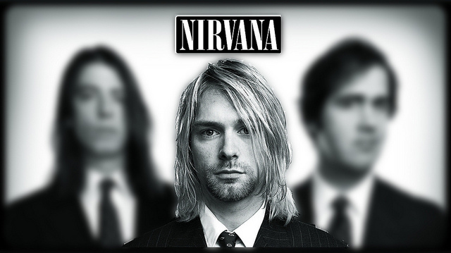 Nirvana Destacando A- Kurt Con Desenfoque