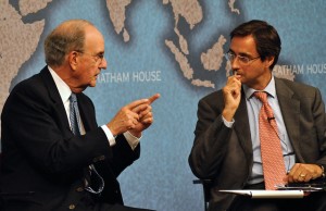 Senator George Mitchell and Dr Robin Niblett