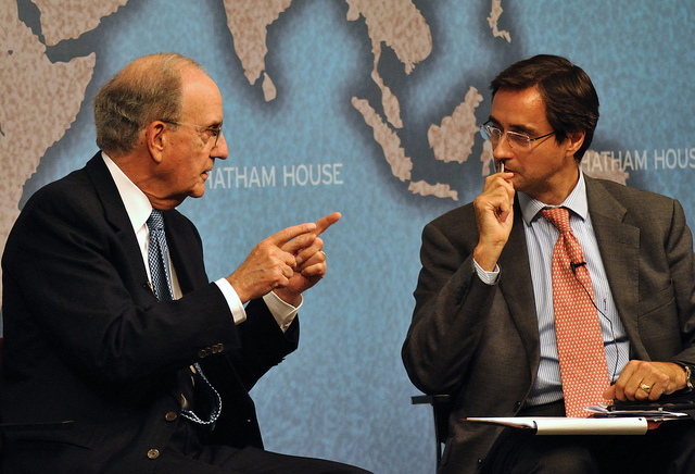 Senator George Mitchell and Dr Robin Niblett