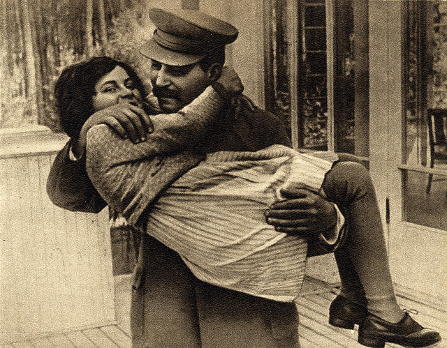 Stalin con su hija Svetlana (1935)